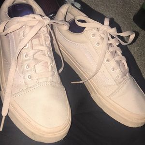 blush pink low top vans